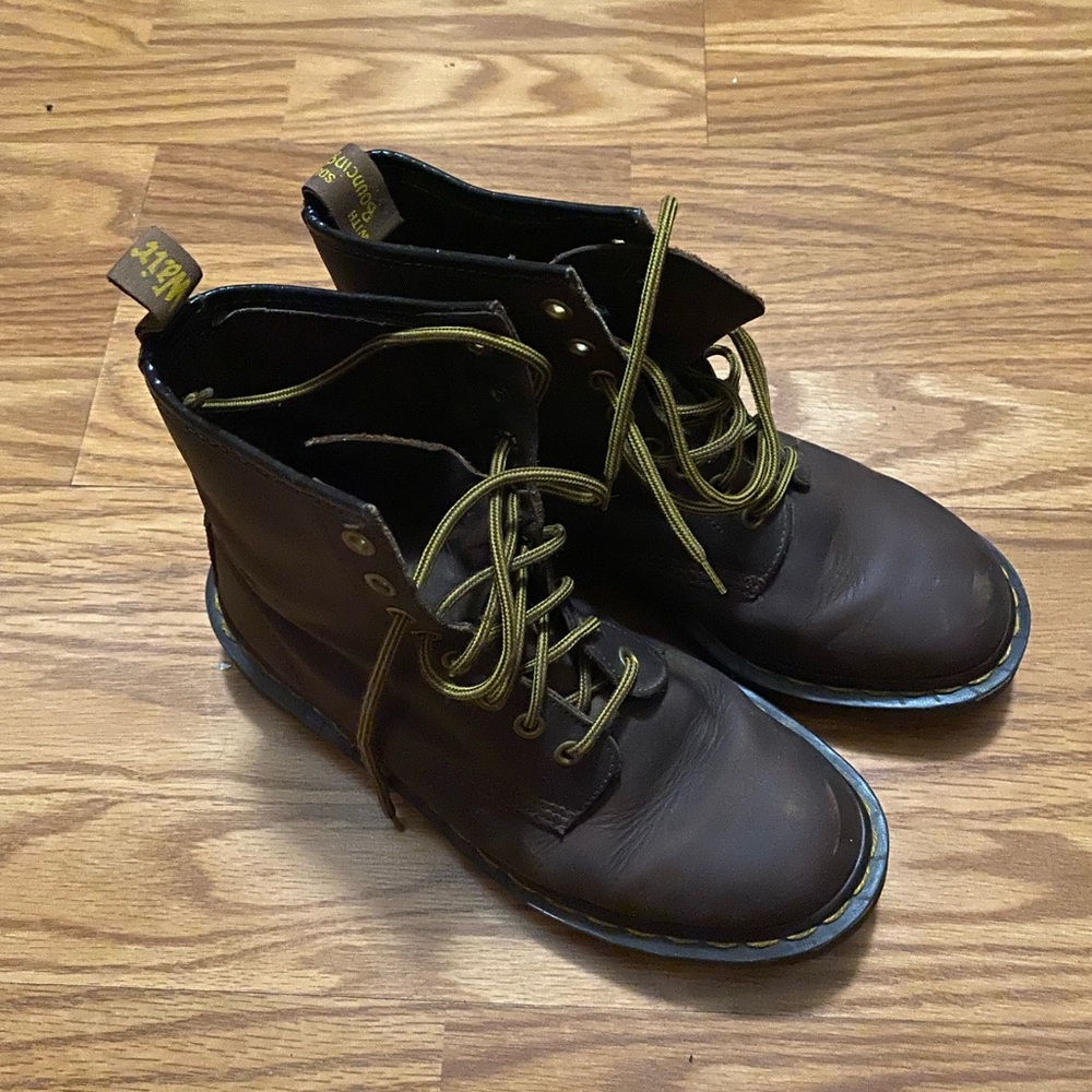 Brown doc martens